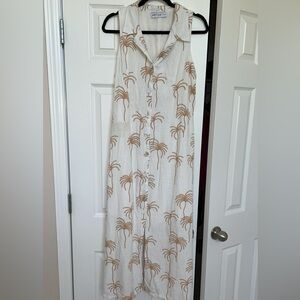 Petal and Pup Galia Midi Dress - White Print